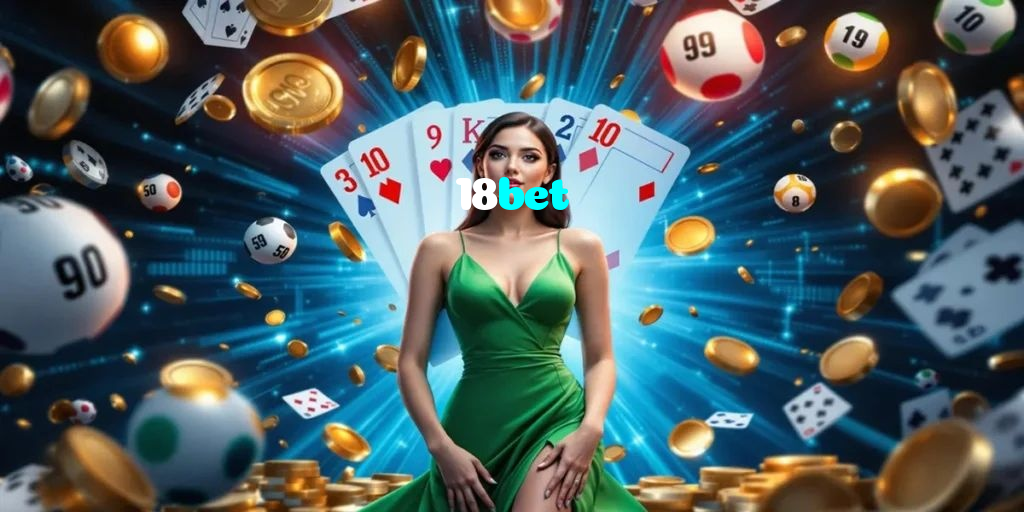 18bet casino presented on mobile device in Pakistan with slots and live games